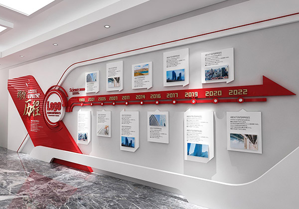 企業發展歷程文化墻的設計方案，沈陽企業展廳設計或文化墻設計制作是否適合你？